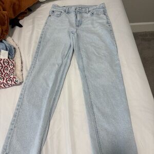 American Eagle Outfitters Light Blue Straight Leg Jeans